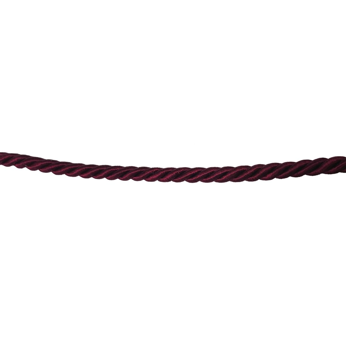 Burgundy Twisted Cord with imperfections: 11 yards LEFT