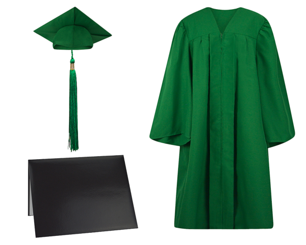 Cap, Gown, Tassel and Diploma Cover Set : Matte Finish