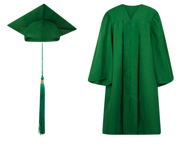 Pre-K / Kindergarten Cap, Gown and Tassel Set: Matte Finish