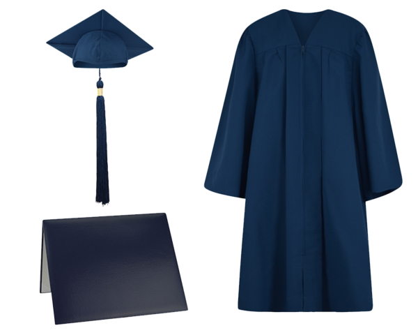 Cap, Gown, Tassel and Diploma Cover Set : Matte Finish