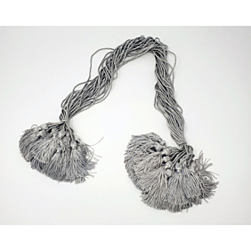 CLEARANCE - Silver/Gray 2 inch Tassel with 26 inch cording (Pack of 25)