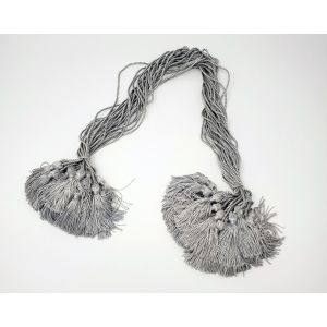 CLEARANCE - Silver/Gray 2 inch Tassel with 26 inch cording (Pack of 25)