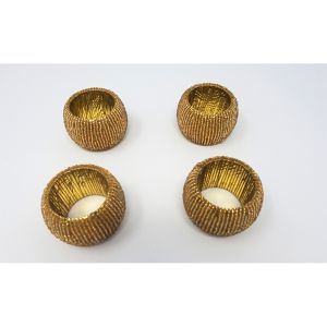 Napkin Ring- Glass Bead - Set of 4