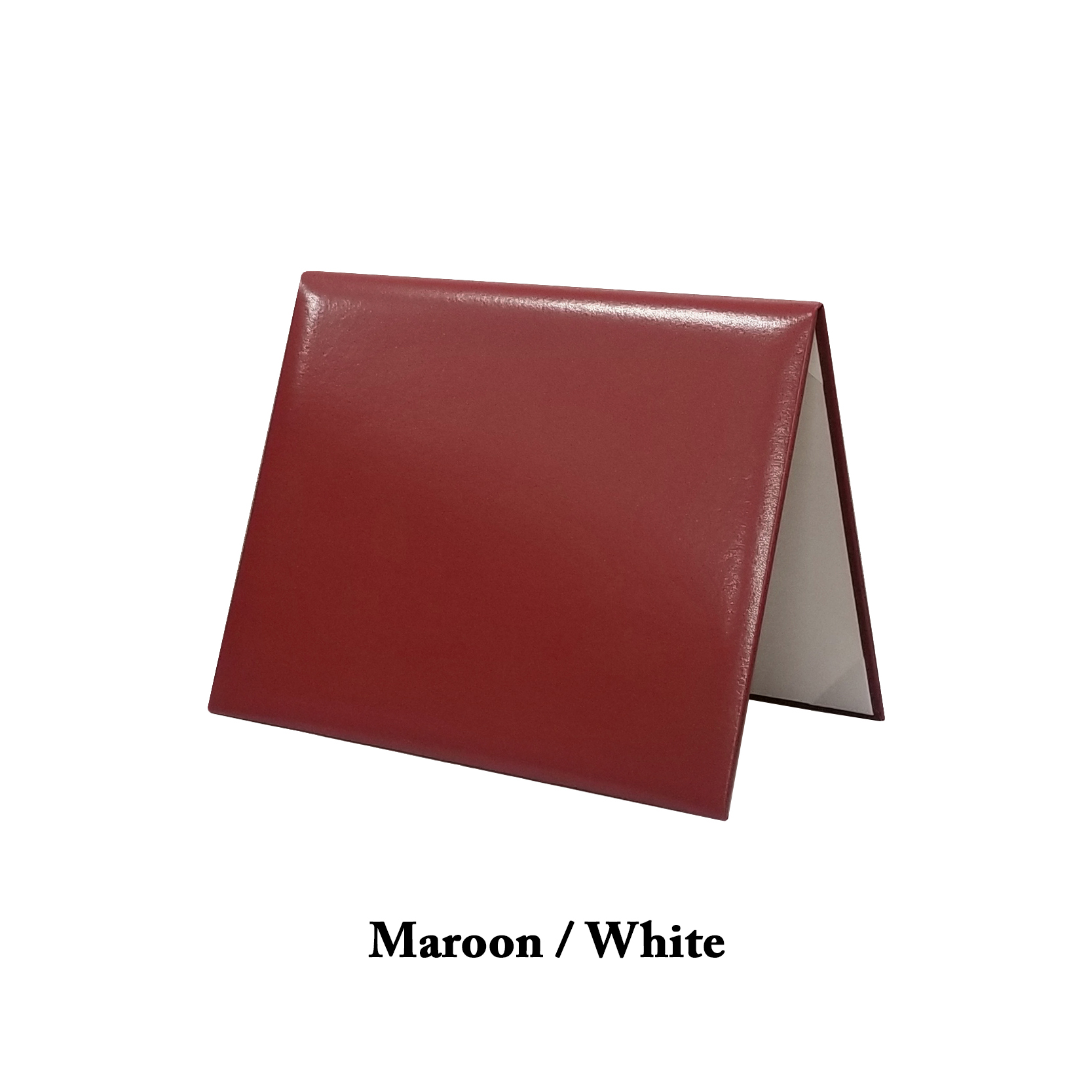 Maroon Outside / White Inside