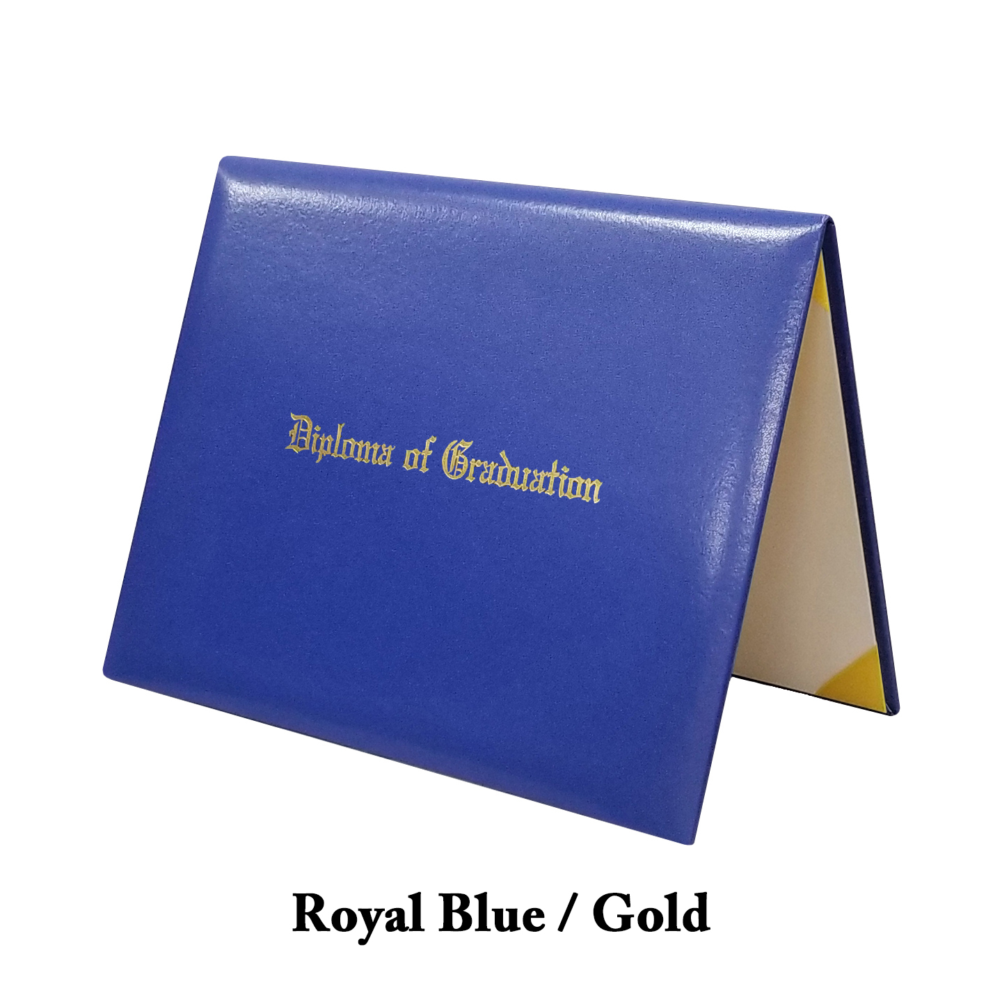 Royal Blue Outside / Gold Inside Stamped 