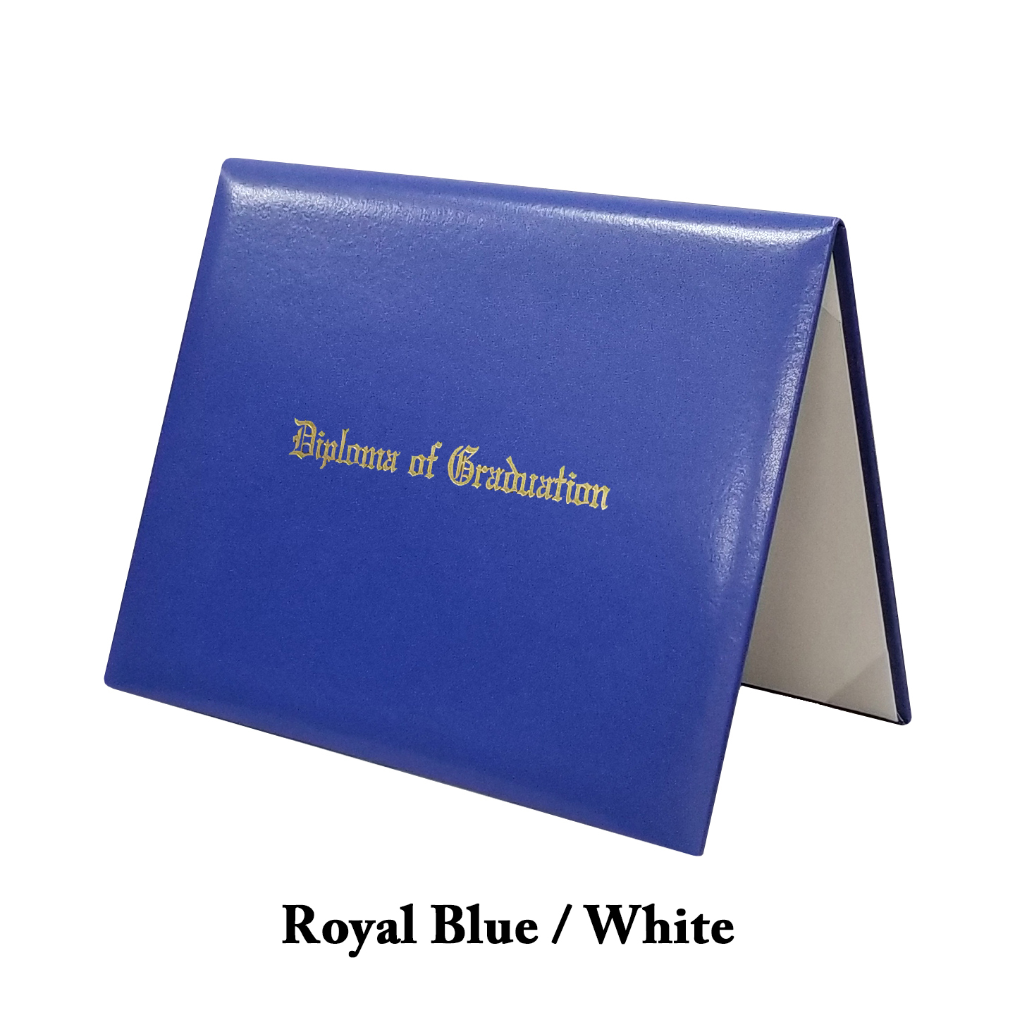 Royal Blue Outside / White Inside Stamped 
