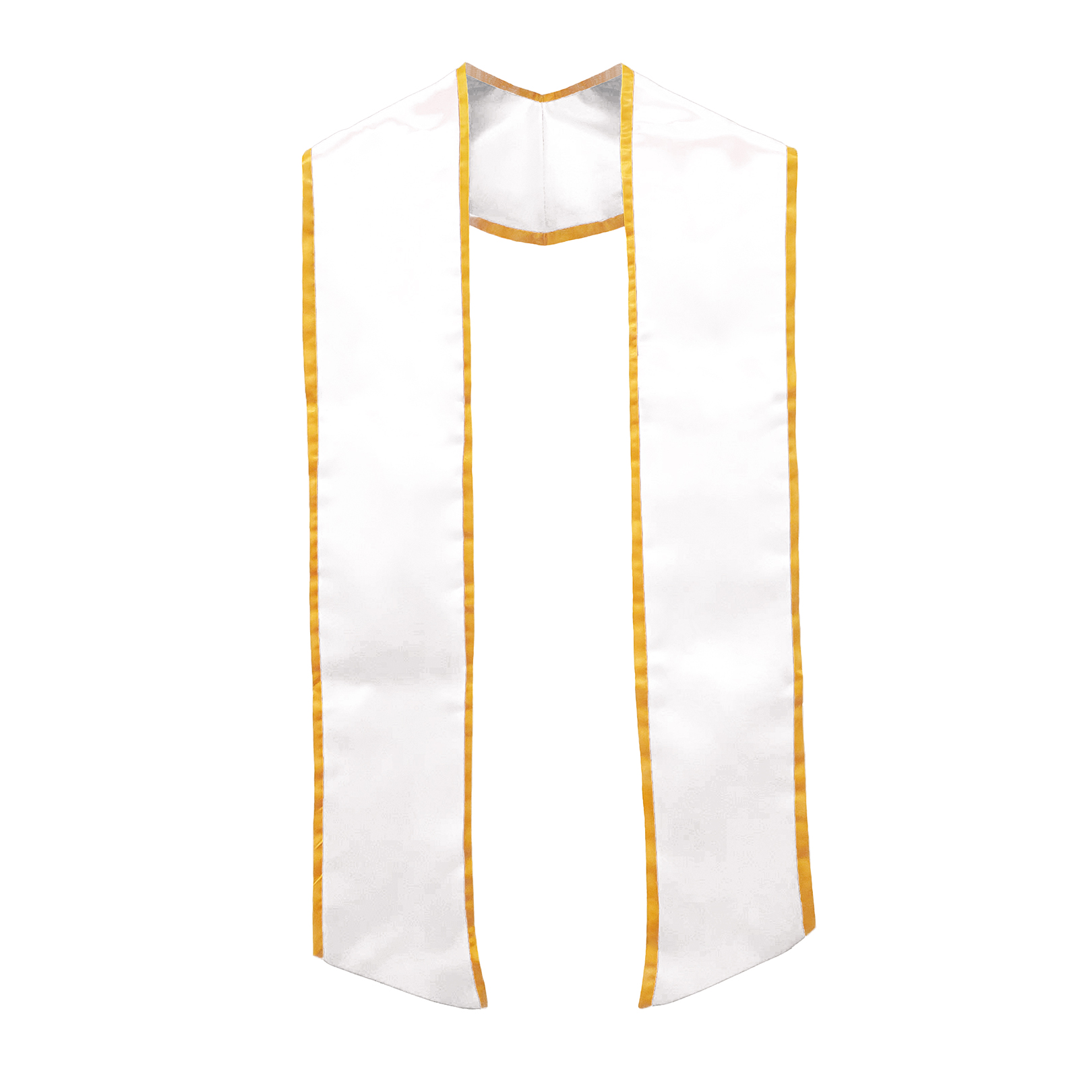 White Stole with Gold Trim