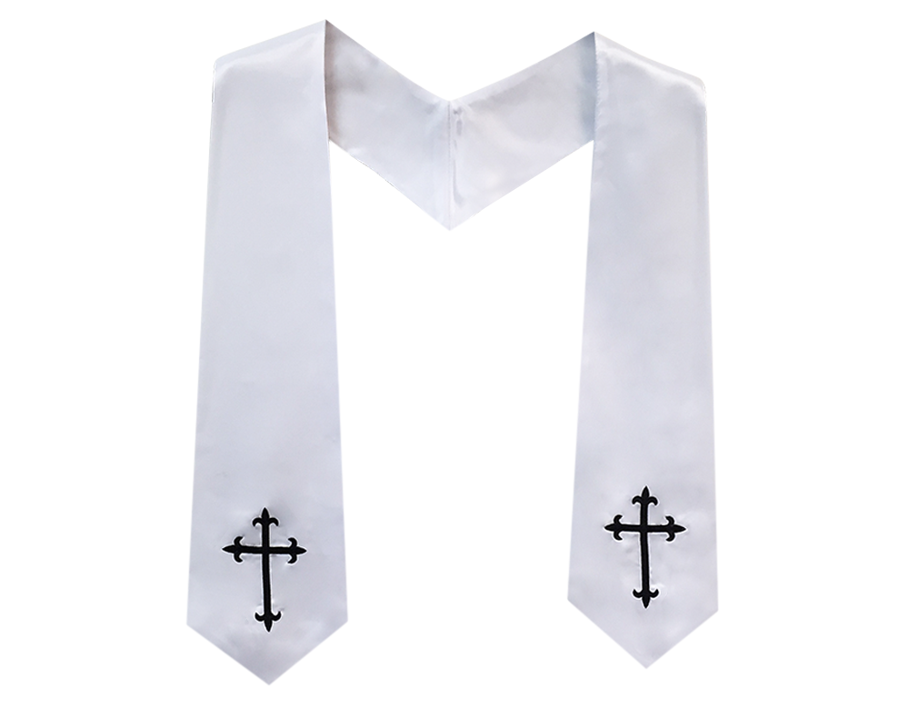 White Stole with Black Cross
